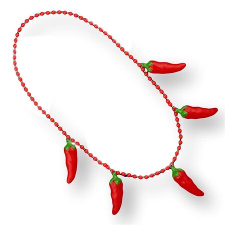 Endless Games Non Light Up Five Jumbo Charm Chili Pepper Necklace for Cinco De Mayo EN3331994